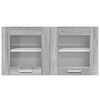 vidaXL Hanging Cabinet with Door Grey Sonoma and White 80 x 31 x 40 cm