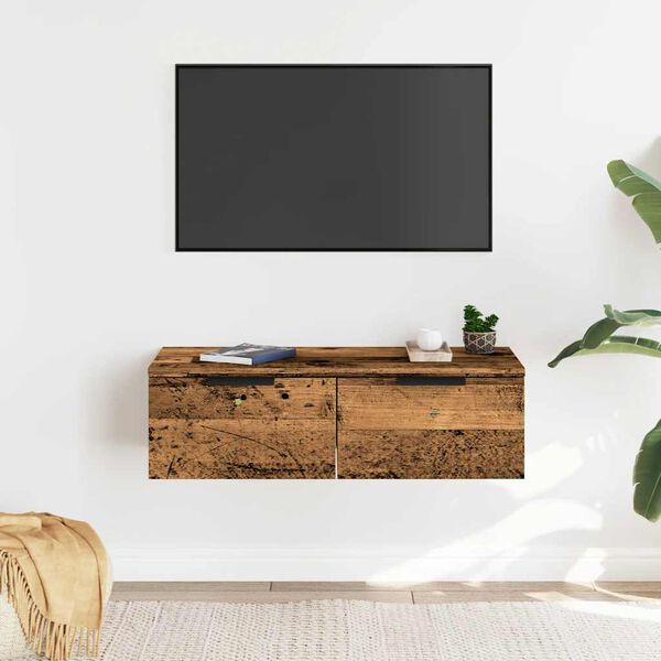 vidaXL Wall Cabinet Old Wood 68x30x20 cm Engineered Wood