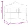 vidaXL Party Tent Folding Blue 200 x 200 x 315 cm Oxford Fabric