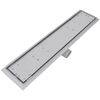 vidaXL Linear Shower Drain 2 pcs 630x140 mm Stainless Steel