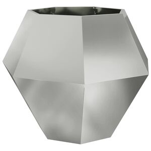 vidaXL Planter Silver 100 x 100 x 80 cm Galvanised Steel