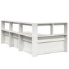 vidaXL Bookcase Bed without Mattress White 75x190cm Solid Wood Pine