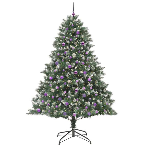 vidaXL Artificial Christmas Tree with Stand Green 160 x 160 x 240 cm