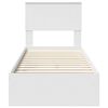 vidaXL Storage Bed with Headboard White 75 x 190 cm Engineered Wood