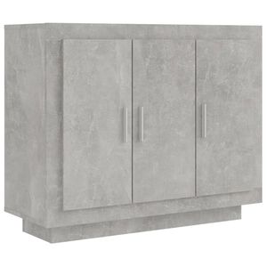 vidaXL Sideboard Concrete Grey 92x35x75 cm Engineered Wood