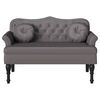 vidaXL Chesterfield Bench Grey 120.5 x 65 x 75 cm Faux Leather