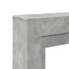 vidaXL Fireplace Surround Concrete Grey 100x30x87.5 cm Engineered Wood