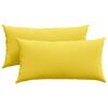 vidaXL Sofa Pillows 2 pcs Light Yellow 80 x 40 cm Fabric
