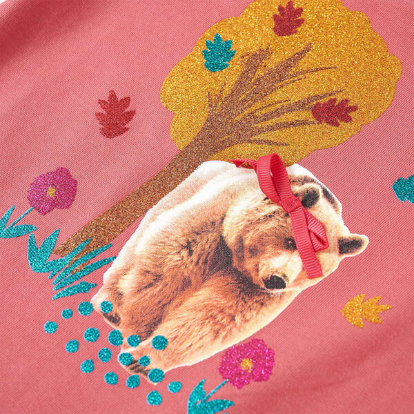 Kids' T-shirt with Long Sleeves Old Pink 92