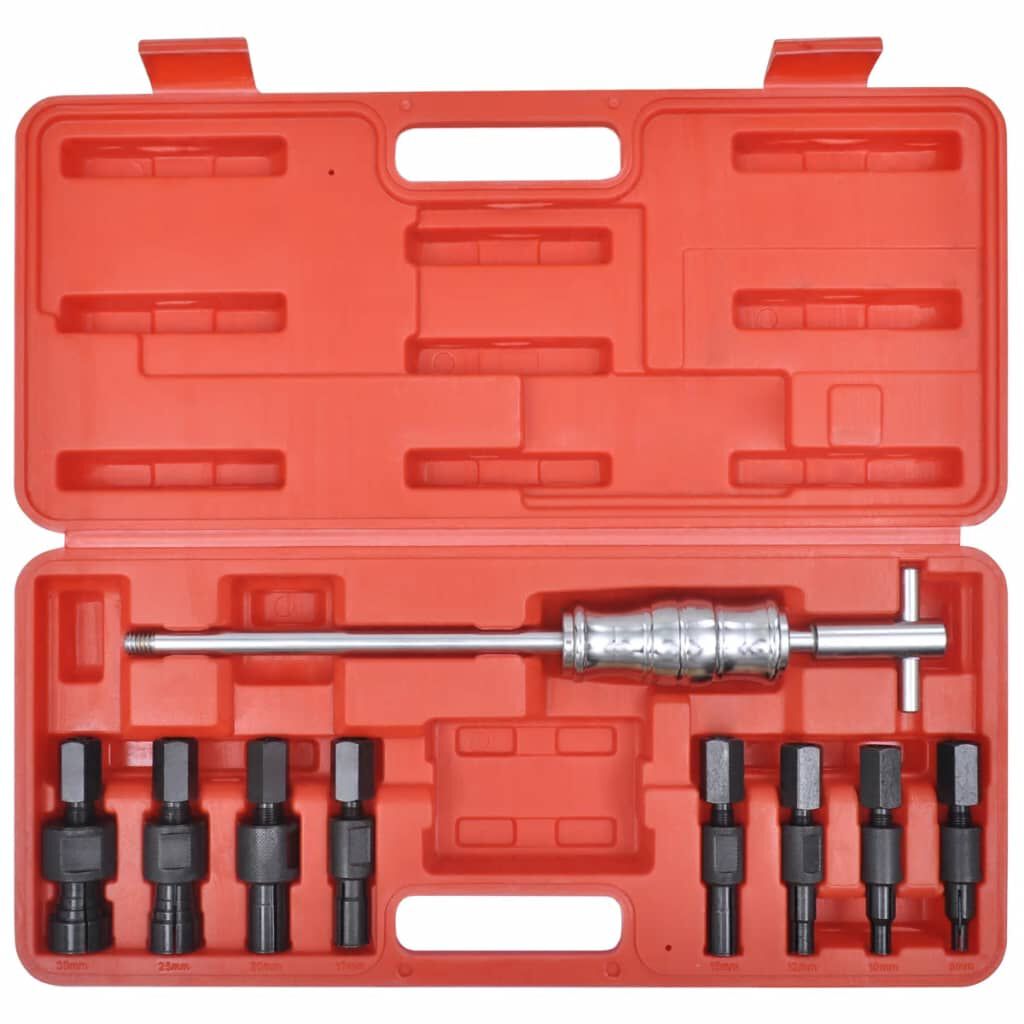 Blind hole bearing puller outlet