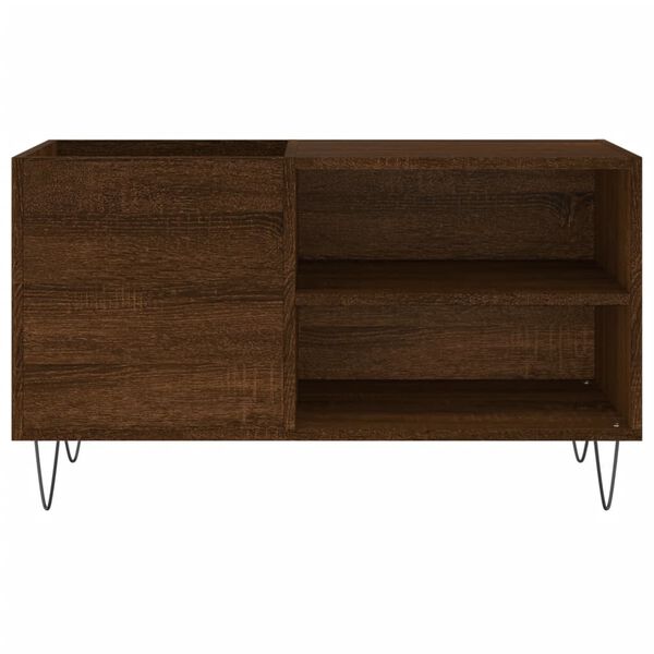 vidaXL Record Cabinet Brown Oak 85x38x48 cm Engineered Wood