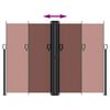 vidaXL Retractable Side Awning Brown 180x600 cm