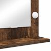 vidaXL Vanity Mirror Rectangular Smoked Oak 60 x 55 x 18 cm