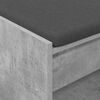vidaXL Hall Bench with Cushion Concrete Grey 83 x 38 x 45 cm