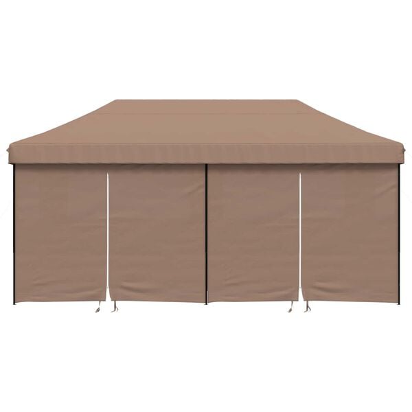vidaXL Party Tent Folding Brown 292 x 580 x 315 cm Oxford Fabric