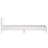 vidaXL Bed Frame without Mattress with LED Lights White 75x190 cm Small Single
