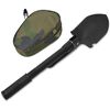 vidaXL Shovel | Black | Carbon steel | Compact | Collapsible | Folding Shovel