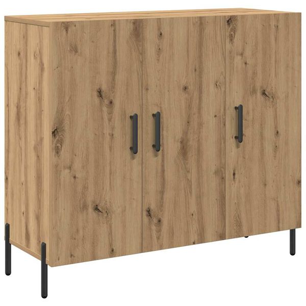 vidaXL Sideboard Artisan Oak 90 x 34 x 80 cm Engineered Wood