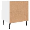 vidaXL Bedside Cabinets 2 pcs White 40x35x47.5 cm Engineered Wood
