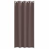 vidaXL Blackout Curtains with Rings 2 pcs Dark Brown 245 x 140 cm