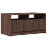 vidaXL Coffee Table with LED Lights Brown Oak Engineered Wood