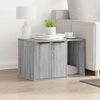 vidaXL Cat Litter Box Enclosure Grey Sonoma 60x40x40 cm Engineered Wood