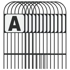 vidaXL Dressage Markers 12 pcs Steel