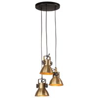 vidaXL Hanging Lamp 25 W Antique Brass 30x30x100 cm E27