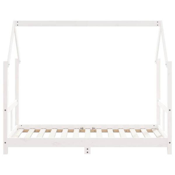 vidaXL Kids Bed Frame White 80x160 cm Solid Wood Pine