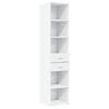 vidaXL Slim Storage Cabinet White 40x42.5x225 cm Engineered Wood