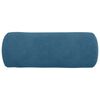 vidaXL Bolster Pillows 2 pcs Blue Ø 15 x 40 cm Corduroy Fabric