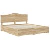 vidaXL Bed Frame with Drawer Sonoma Oak 180 x 200 cm Engineered Wood