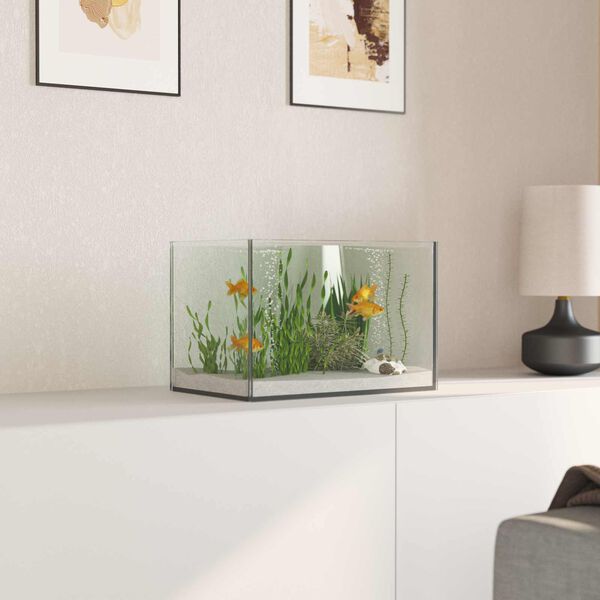 vidaXL Aquarium with Storage Transparent 30 x 20 x 20 cm Glass