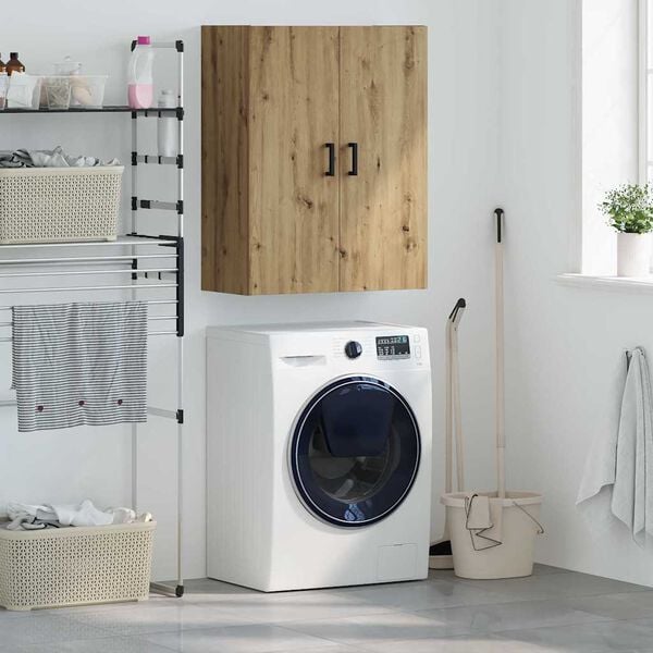 vidaXL Wall Cabinet Artisan Oak 69.5 x 34 x 90 cm Engineered Wood