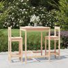 vidaXL 3 Piece Garden Bar Set Solid Wood Pine