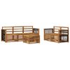 vidaXL Sofa Sets 6 pcs Solid Acacia Wood