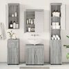 vidaXL Bathroom Furniture Set TULUM Grey Sonoma Engineered Wood