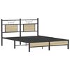 vidaXL Bed Frame without Mattress Sonoma Oak 140x190 cm Engineered Wood