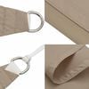 vidaXL Sunshade Sail Oxford Fabric Triangular 3.5x3.5x4.9 m Taupe