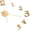 vidaXL 3D Wall Clock Modern Design Gold 100 cm XXL