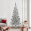 vidaXL Christmas Tree with 300 LEDs with Stand Silver 210 cm PET