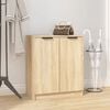 vidaXL Shoe Cabinet Sonoma Oak 59x35x70 cm Engineered Wood