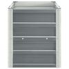 vidaXL Garden Raised Bed Galvanised Steel 240x40x45 cm Grey