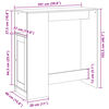 vidaXL Bar Table with Racks Old Wood 101x40x103.5 cm Engineered Wood