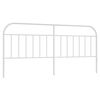 vidaXL Metal Replace Headboard White 200 cm