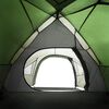 vidaXL Camping Tent Dome 4-Person Green Waterproof