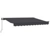 vidaXL Retractable Awning Manual Anthracite 250 x 200 cm Fabric