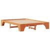 vidaXL Bed Frame Wax Brown 140 x 200 cm Solid Pine Wood
