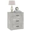 vidaXL Bedside Cabinet Concrete Grey 50x36x60 cm Engineered Wood