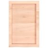 vidaXL Wall Shelf 40x60x(2-4) cm Untreated Solid Wood Oak
